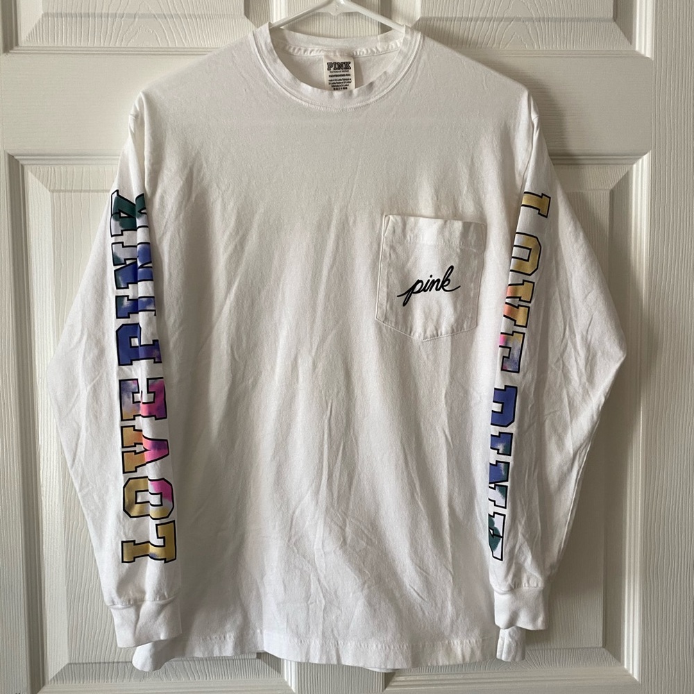Victoria’s Secret PINK T-shirt long sleeve white